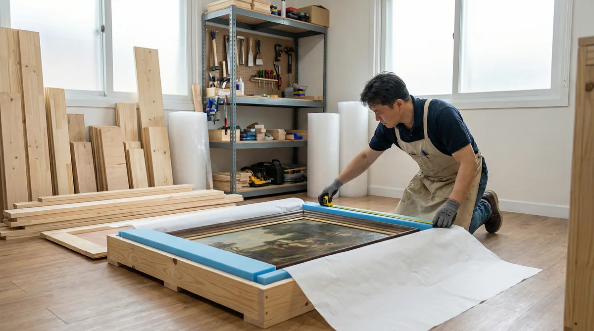 Emballage professionnel œuvres d'art